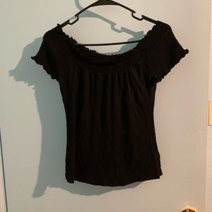 black off the shoulder top